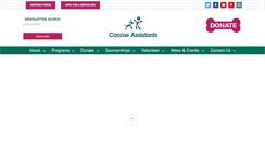 Desktop Screenshot of canineassistants.org