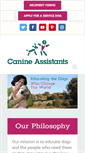Mobile Screenshot of canineassistants.org